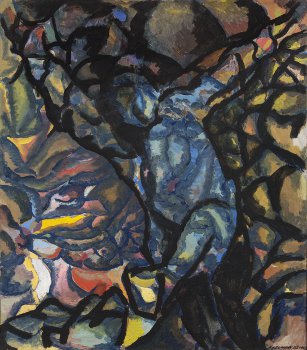 Prometheus. Oil on canvas, 100 x 88 cm (39.4 x 34.6 inches). 2012