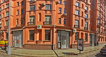 The exhibition hall of the association of painters 'Moscow Union of artists'.