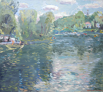 In June. Oil on canvas, H 80 x W 90 cm (H 31.5 x W 35.4 inches). 2007