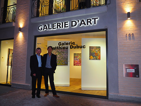 Nikolai Kuzmin and Matthieu Dubuc after the inauguration