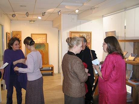 Nikolai Kuzmin's exhibition in Matthieu Dubuc art gallery, just beside the multimedia library in Rueil-Malmaison.